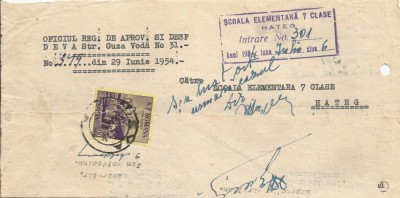 Rom&amp;acirc;nia, circulație internă, 1954 foto