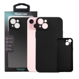 Husa Iphone 15 Plus Spacer, grosime 1.5mm, material flexibil TPU, negru &quot;SPPC-AP-IP15PL-TPU&quot;