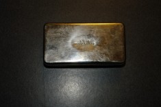 Seringa veche 5 ml , ace si cutie inox