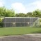 vidaXL Cușcă pentru pui Argintiu 800 x 200 x 198.5 cm Oțel Galvanizat 3368321