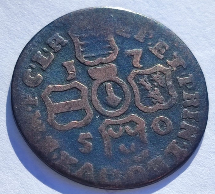 272. Moneda Liege 1 liard 1750