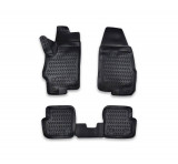 Covorase Auto Cauciuc Tip Tavita ALM Fiat Punto (2005-2018) Negru. Presuri interior dedicate, protectie premium!