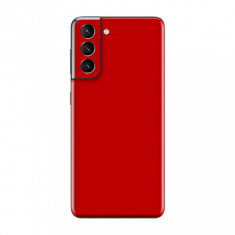 Set Folii Skin Acoperire 360 Compatibile cu Samsung Galaxy S21 FE Wrap Skin Cardinal Red foto
