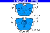 ATE 13.0460-7079.2 set placute frana,frana disc