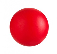 Minge de jucarie pentru caini, Rosu, 6 cm