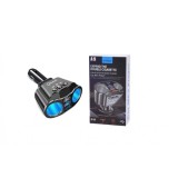 Modulator FM Bluetooth A9, Dual USB max. 4.8A, 2 adaptoare bricheta, Hands Free, ecran LED