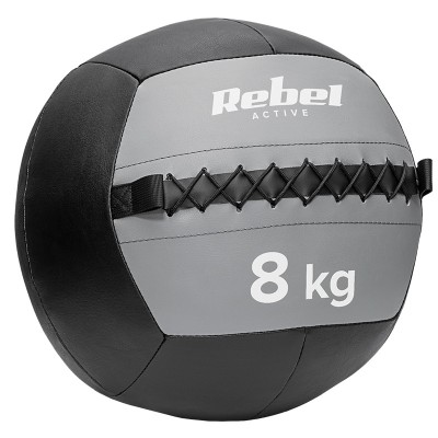 Minge medicinala pentru exercitii Rebel Active, 8 kg, 35 cm foto