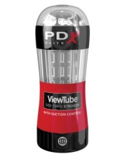 Masturbator Viewtube See-Thru Stroker Red/Clear foto