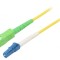 Patch cord fibră OS2 LC/UPC-SC/APC 0,5m galben LSZH