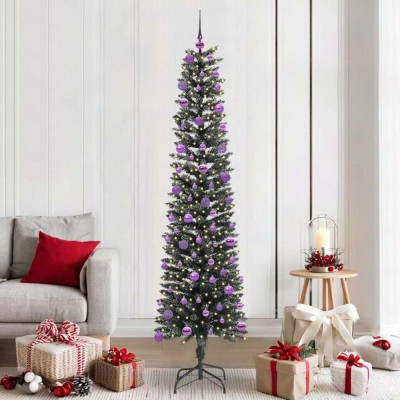 vidaXL Brad de Crăciun artificial cu 300 LED Verde 58 x 58 x 210 cm 3395958 foto