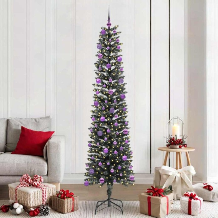 vidaXL Brad de Crăciun artificial cu 300 LED Verde 58 x 58 x 210 cm 3395958