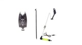Set Senzor Pescuit EAST SHARK Diamant Alb TLI01 + Swinger LED, Avertizor Reglabil Ton Volum Sensibilitate, Mufa Jack, Negru