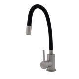 FB-011 Ref Black &ndash; Baterie bucatarie SUS 304 cu pipa flexibila neagra VITAL FLOW Innovative ReliableTools