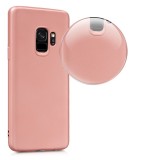 Cumpara ieftin Husa Samsung Galaxy A8 2018 MyStyle Perfect Fit Rose Gold Silicon, Rezistenta Socuri, Praf, Zgarieturi