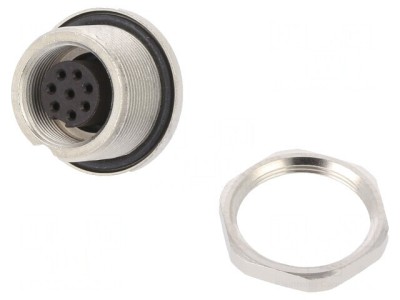 Conector M9 Soclu Mamă 8-PIN Aurit 1A foto