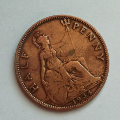 M3 C50 - Moneda foarte veche - Anglia - Half penny - 1934