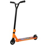 SPORTNOW Trotinetă stunt pentru adulți &amp; adolescenți, trick-scooter cu roți PU 100 mm, ghidon Y din oțel 360&deg;, platformă aluminiu, ABEC-7, Portocaliu