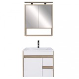 Mobilier complet de baie Luna 60, stejar Sonoma-alb