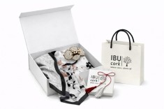 Set cadou Esarfa si Brosa Mac Alb foto