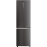 Combina frigorifica Haier HDW3620DNPD, 2 usi, Clasa D, compresor inverter, Wifi, 377 l, 60 cm latime, 200 cm inaltime, culoare dark inox