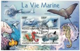 Timbre Burundi 2011: Fauna Marina, Colita - Colectie Straine Dupa 1950 - Pesti, Corali, Recif