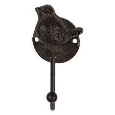 Cuier perete fier maro Pasare 5x9x10 cm