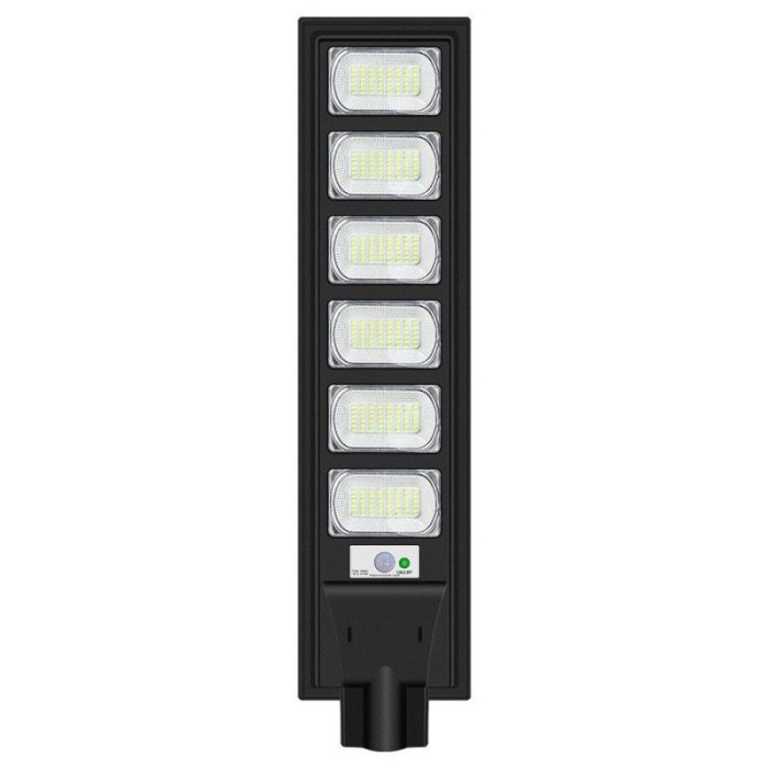 Lampa solara stradala eMazing, cu telecomanda, senzor de miscare si lumina, suport prindere, 288 LED-uri, IP65, ABS, 15AH, 300W, temperatura culoare 6