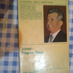w1 Nicolae Ceausescu - Science -progress -peace