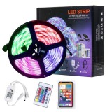 Cumpara ieftin Kit Banda LED JustZEN RGB Wi-FI Control Din Telefon Telecomanda Lumina Multicolora 5 metri Schimbare Culori Pe ritmul Muzicii Control Vocal