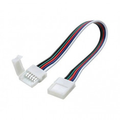 12mm 5 Pin RGBW RGBWW LED Click to Click 15cm Sarma cablu conector