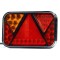 Stop lampa spate cu LED 12/24V, 200x130x50mm montare surub cu spatiu 150mm, cablu 1m; cu indicator led; cu lumini nr inmatriculare; cu triunghi refle