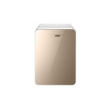 Mini frigider portabil pentru cosmetice eMazing, cu dublă funcție de &icirc;ncălzire și răcire, capacitate de 8L, dimensiuni 19x28x26 cm, culoare auriu