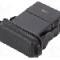 Alimentare auto, conector plat 6,3mm, neagra, SCI - A13-208