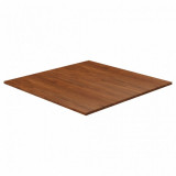 Blat de masă pătrat maro &icirc;nchis 80x80x1,5 cm lemn stejar tratat