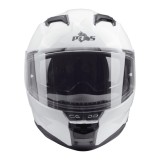 Cască moto integrală PES M3-922 cu ochelari polarizați, protecție full face pentru motocicletă, scuter și ATV, ECE R22-06, DOT, albă