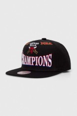 Mitchell&amp;Ness șapcă din amestec de l&acirc;nă culoarea negru, cu imprimeu