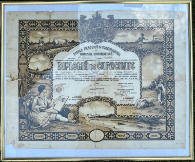Diplomă de capacitate 1922 / 1923 (Scoala practica de contabilitate) foto