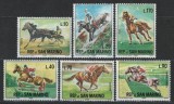 San Marino 1966 Mi 850/55 MNH - Sporturi ecvestre