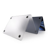 Carcasa de protectie NEXT ONE pentru MacBook Air 13 inch M2 2022, Fog Transparent