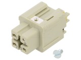 Conector HDC Inserturi Contact Mamă Han A 4 3 PE