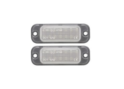 Set 2 buc lampa numar spate Mercedes Clasa G (W461/W463) 2013-09.2018; Clasa G (W463), 06.2018-, partea stanga, LED; Tuning, foto