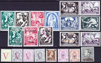 DB1 Belgia 1944 Lupta Contra Tuberculozei 8 v. MNH + Supratipare foto