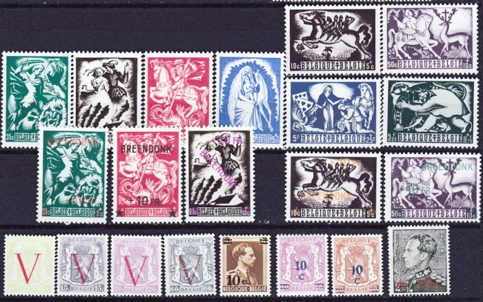 DB1 Belgia 1944 Lupta Contra Tuberculozei 8 v. MNH + Supratipare