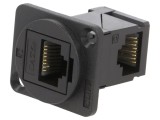Adaptor FT Cat 5e 8p8c RJ45 soclu, ambele părţi