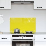 vidaXL Contrablat bucătărie galben 70x40x0.6 cm sticlă securizată