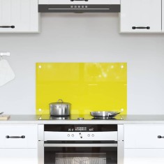 vidaXL Contrablat bucătărie galben 70x40x0.6 cm sticlă securizată