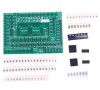 Kit practica lipire SMD, Placa PCB antrenament cu 82 componente, rezistente, condensatori, diode, tranzistori, circuite integrate, 80x59mm