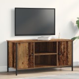 VidaXL Dulap TV, lemn vechi, 100x40x50 cm, lemn prelucrat și oțel