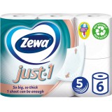 Hartie igienica Zewa Just 1, 5 straturi, 6 role