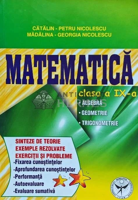 Matematica. Clasa a IX-a - 2010 - Catalin Petru Nicolescu (E177)
